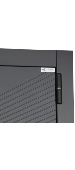 Стальная дверь "Бастион" с зеркалом (биометрический замок) | Порошковое покрытие 