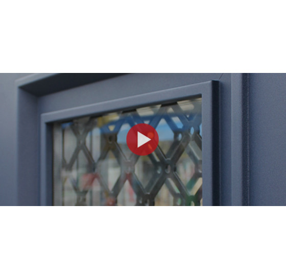 Стальная дверь "Алмаз" (терморазрыв 3к). Заказная модель. | Два цвета покраски коробки: внешняя сторона - 