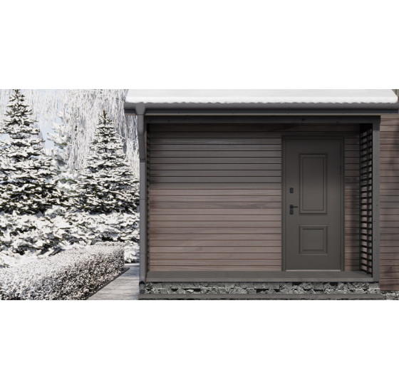 Стальная дверь "Коралл" (терморазрыв 3к). Заказная модель. | Порошковое покрытие 