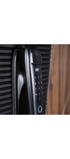 Стальная дверь "Берилл" (биометрический замок DZ 888). Заказная модель. | Порошковое покрытие 