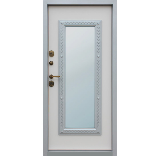 Стальная дверь "Алмаз" (терморазрыв 3к). Заказная модель. | Два цвета покраски коробки: внешняя сторона - 