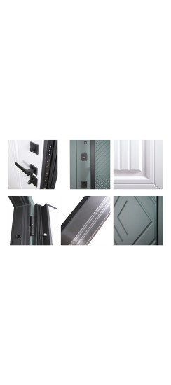 Стальная дверь «Тесла». Заказная модель. | Порошковое покрытие 