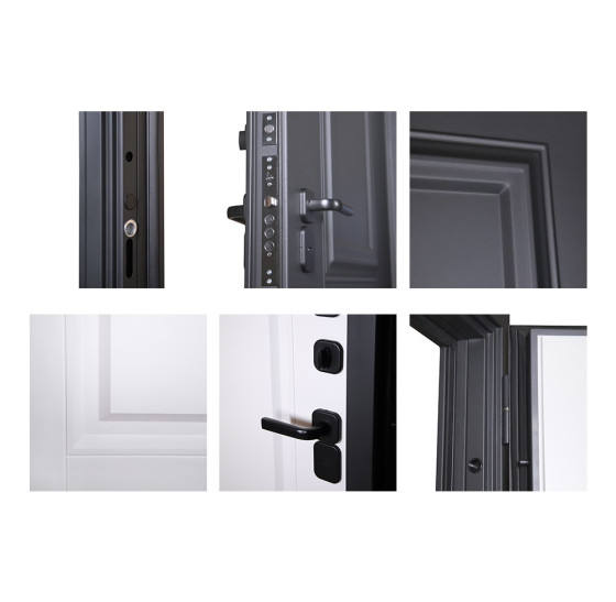 Стальная дверь "Азурит" (терморазрыв 3к). Заказная модель. | Порошковое покрытие 