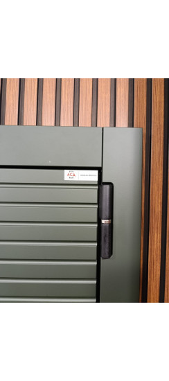 Стальная дверь "Ferrum" с зеркалом (адаптивная замковая часть) | Порошковое покрытие 