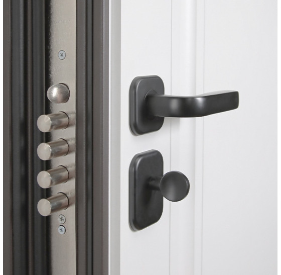 Стальная дверь "Tartos" (терморазрыв 3к). Заказная модель. | Два слоя покрытия: первый слой - цинкогрунт, второй слой - порошковое покрытие 