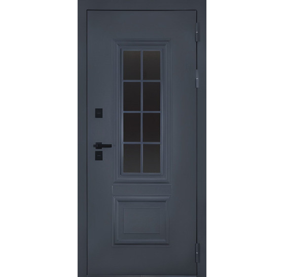 Стальная дверь "Galant" с окном (терморазрыв 3к). Заказная модель. | Два слоя покрытия: первый слой - цинкогрунт, второй слой - порошковое покрытие (цвет 