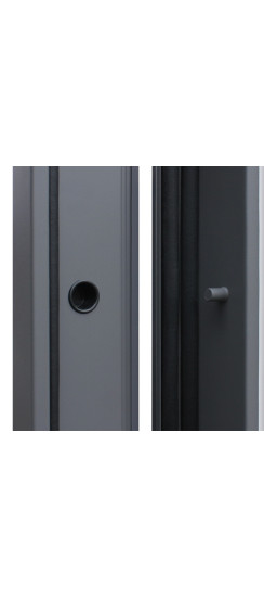 Стальная дверь "Челси" с зеркалом | Порошковое покрытие 