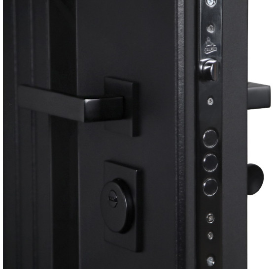 Стальная дверь "Silver" с зеркалом. Заказная модель. | Порошковое покрытие 