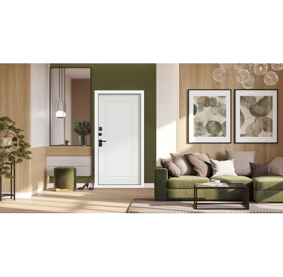 Стальная дверь "Коралл" (терморазрыв 3к). Заказная модель. | Порошковое покрытие 