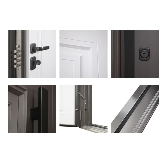 Стальная дверь "Tartos" (терморазрыв 3к). Заказная модель. | Два слоя покрытия: первый слой - цинкогрунт, второй слой - порошковое покрытие 