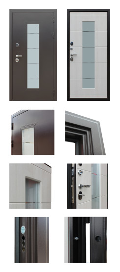 Стальная дверь "Вита". Заказная модель. | Два слоя покрытия: Первый слой - цинкогрунт, второй слой - порошковое покрытие 