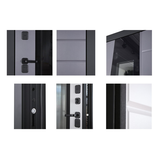 Стальная дверь "Снегирь" с окном (терморазрыв 3к). Заказная модель. | Два слоя покрытия: первый слой - цинкогрунт, второй слой - порошковое покрытие 