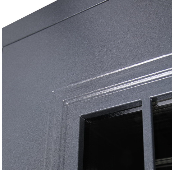 Стальная дверь "Galant" с окном (терморазрыв 3к). Заказная модель. | Два слоя покрытия: первый слой - цинкогрунт, второй слой - порошковое покрытие (цвет 