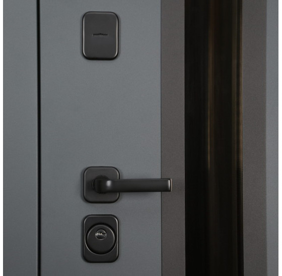 Стальная дверь «Стайл» с окном (терморазрыв 3к). Заказная модель. | Два цвета покраски коробки: внешняя сторона - 