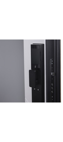 Стальная дверь "Эдинбург" с зеркалом (биометрический замок) | Порошковое покрытие 