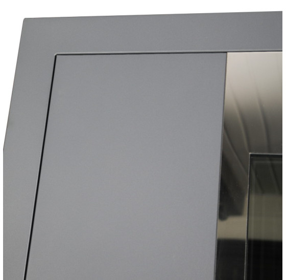 Стальная дверь "Император" с окном (терморазрыв 3к). Заказная модель. | Два слоя покрытия: первый слой - цинкогрунт, второй слой - порошковое покрытие (с внешней стороны 