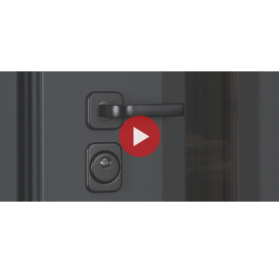 Стальная дверь «Стайл» с окном (терморазрыв 3к). Заказная модель. | Два цвета покраски коробки: внешняя сторона - 