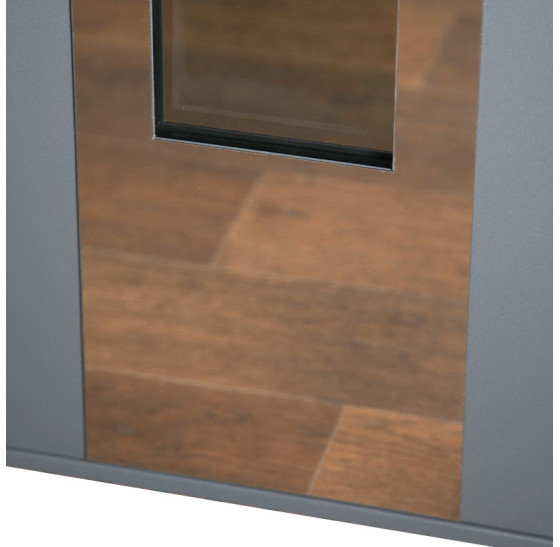 Стальная дверь "Император" с окном (терморазрыв 3к). Заказная модель. | Два слоя покрытия: первый слой - цинкогрунт, второй слой - порошковое покрытие (с внешней стороны 