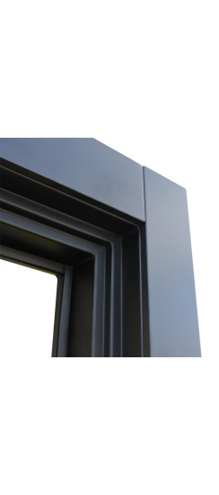 Стальная дверь "Слэб". Заказная модель. | Первый слой - цинкогрунт, второй слой - порошковое покрытие 