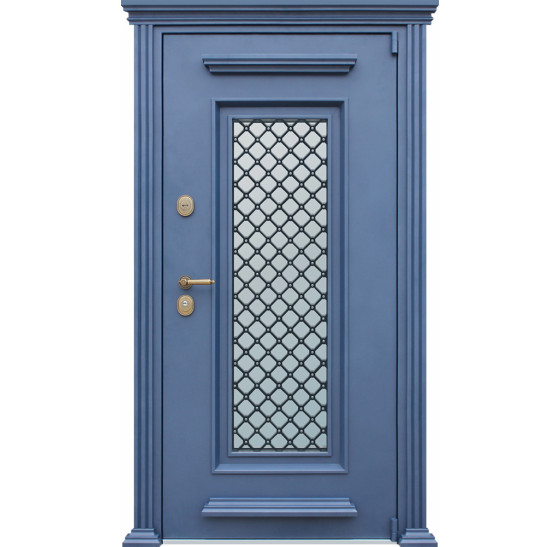 Стальная дверь "Алмаз" (терморазрыв 3к). Заказная модель. | Два цвета покраски коробки: внешняя сторона - 