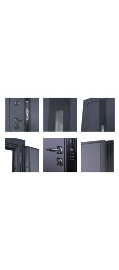 Стальная дверь "Меккано". Заказная модель. | Порошковое покрытие 