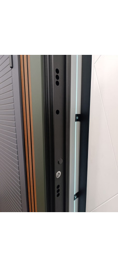 Стальная дверь "Ferrum" с зеркалом (адаптивная замковая часть) | Порошковое покрытие 