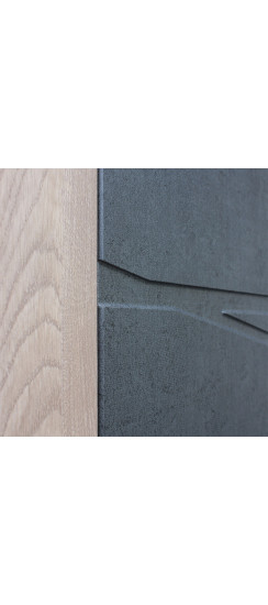 Стальная дверь "Слэб". Заказная модель. | Первый слой - цинкогрунт, второй слой - порошковое покрытие 