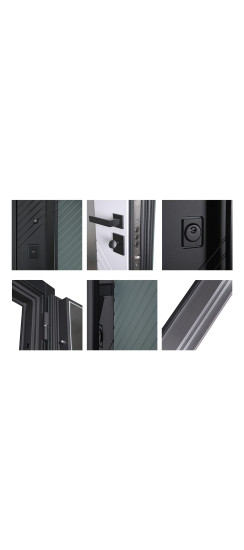 Стальная дверь "Альфа" с зеркалом. Заказная модель. | Порошковое покрытие 