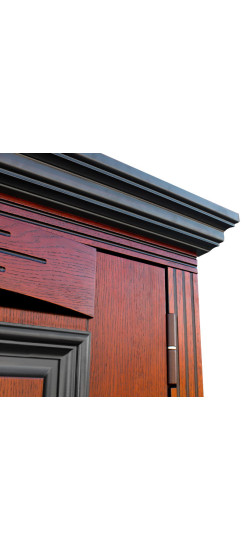 Стальная дверь "Фараон". Заказная модель. | Два цвета покрытия коробки: внешняя сторона - 