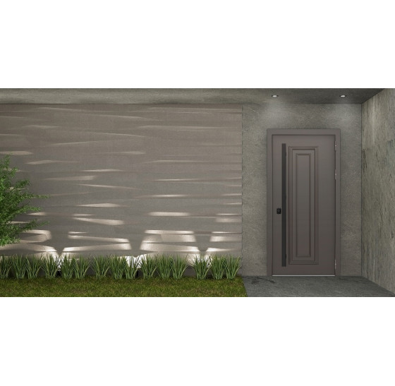 Стальная дверь "Tartos" (терморазрыв 3к). Заказная модель. | Два слоя покрытия: первый слой - цинкогрунт, второй слой - порошковое покрытие 