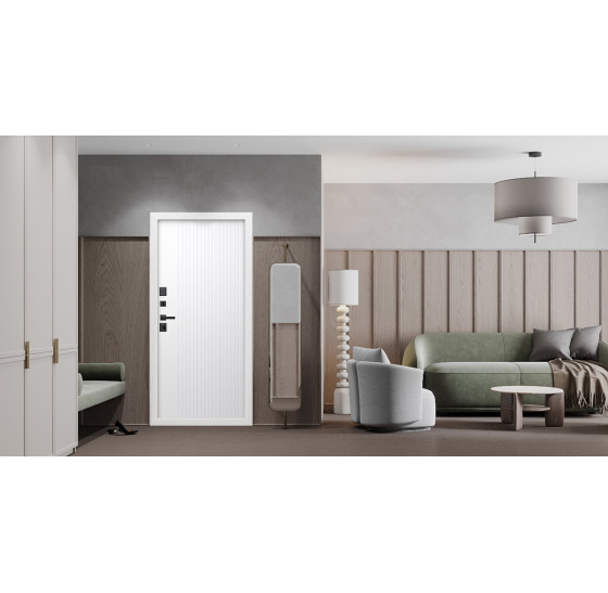 Стальная дверь "Winter" (терморазрыв 3к). Заказная модель. | Два слоя покрытия: первый слой - цинкогрунт, второй слой - порошковое покрытие (дверь -  