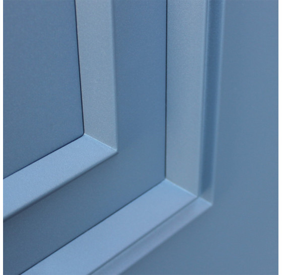 Стальная дверь "Лабиринт" (терморазрыв 3к). Заказная модель. | Два слоя покрытия: первый слой - цинкогрунт, второй слой - порошковое покрытие 