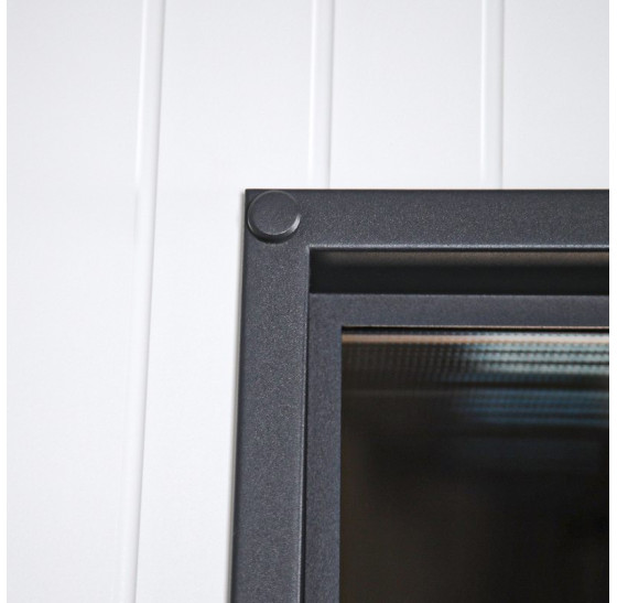 Стальная дверь "Arte" с окном (терморазрыв 3к). Заказная модель. | Два слоя покрытия металла: первый слой - цинкогрунт, второй слой - порошковое покрытие 