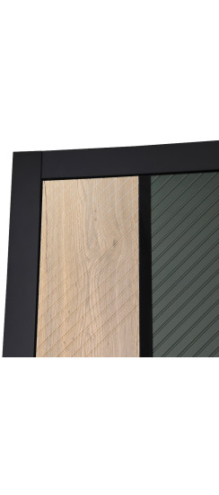 Стальная дверь "Эдинбург" с зеркалом (адаптивная замковая часть) | Порошковое покрытие 