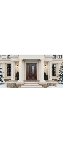 Стальная дверь "Grand Luxe". Заказная модель. 2100х1700 | Первый слой - цинкогрунт, второй слой: порошковое  покрытие  