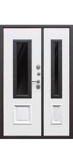 Стальная дверь "Grand Luxe 2". Заказная модель. 2100х1300 | Первый слой - цинкогрунт, второй слой: порошковое покрытие 