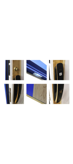 Стальная дверь "Lamborghini". Заказная модель. | Два цвета покраски коробки: внешняя сторона - 