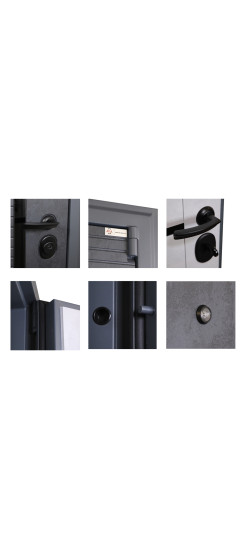 Стальная дверь "Оникс". Заказная модель. | Порошковое покрытие 