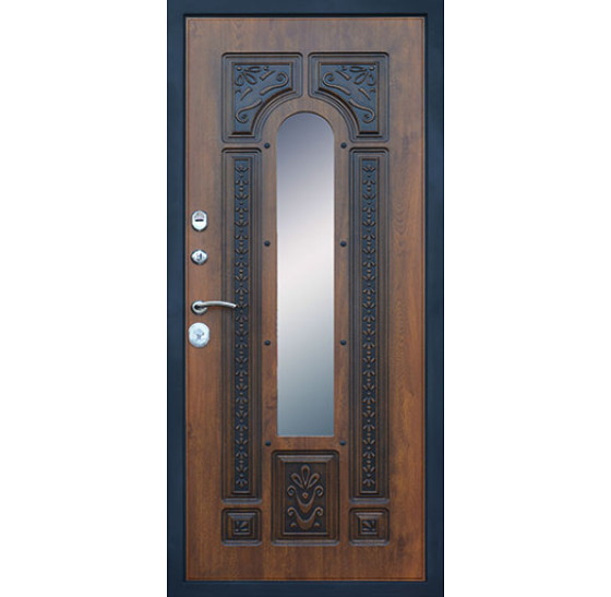 Стальная дверь "Русь" (терморазрыв 3к) . Заказная модель. | Порошковое покрытие 