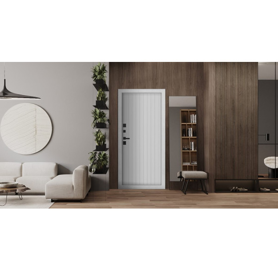 Стальная дверь "Bravo" (терморазрыв 3к). Заказная модель. | Два слоя покрытия: первый слой - цинкогрунт, второй слой - порошковое покрытие 