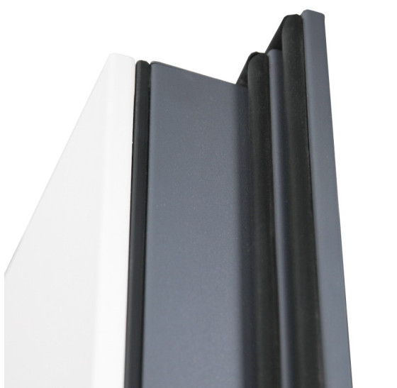 Стальная дверь "Император" с окном (терморазрыв 3к). Заказная модель. | Два слоя покрытия: первый слой - цинкогрунт, второй слой - порошковое покрытие (с внешней стороны 