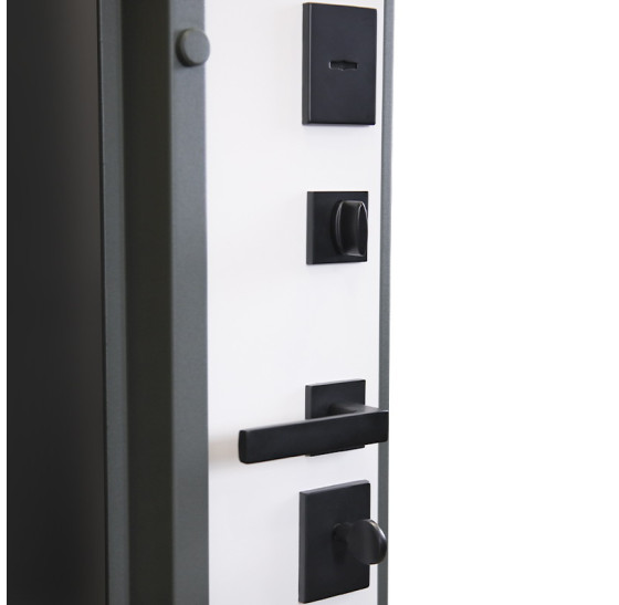 Стальная дверь "Барс" с окном (терморазрыв 3к). Заказная модель. | Два слоя покрытия металла: первый слой - цинкогрунт, второй слой - порошковое покрытие 