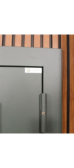 Стальная дверь "Цаворит" с окном и лазерной резкой (терморазрыв 3к). Заказная модель. | Два слоя покрытия: первый слой - цинкогрунт, второй слой - порошковое покрытие 