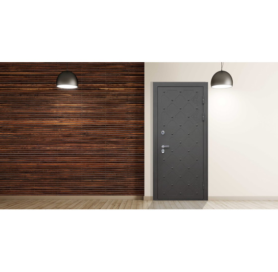 Стальная дверь "Геркулес" (терморазрыв 3к). Заказная модель. | Два слоя покрытия: первый слой - цинкогрунт, второй слой - порошковое покрытие 