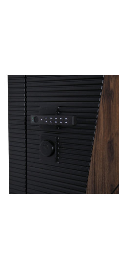 Стальная дверь "Берилл" с зеркалом (умная дверная ручка). Заказная модель. | Порошковое покрытие 