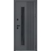 Стальная дверь "Arte" с окном (терморазрыв 3к). Заказная модель. | Два слоя покрытия металла: первый слой - цинкогрунт, второй слой - порошковое покрытие 