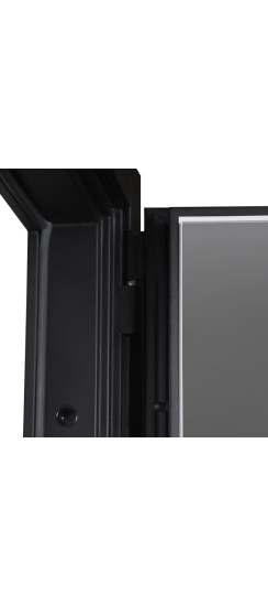 Стальная дверь "Форт" с зеркалом (биометрический замок). | Порошковое покрытие 