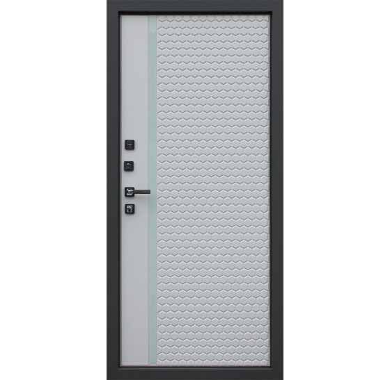 Стальная дверь "Мегаполис". Заказная модель. | Порошковое покрытие 