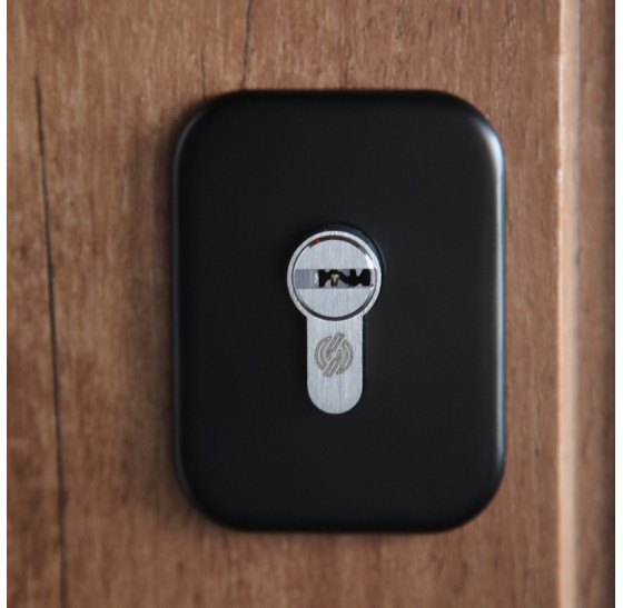 Стальная дверь "Tibr" (терморазрыв). Заказная модель. 2100х1700 | Два слоя покрытия металла: цинкогрунт, порошковое покрытие «муар черный». Два слоя влагостойкого покрытия МДФ панелей: масло Мербау, лак ПУ., 2100 х 1700 Основная створка 900 мм. 