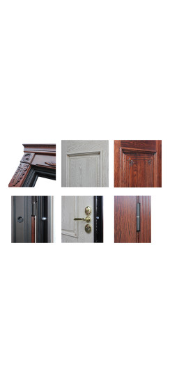 Стальная дверь "Олимп массив дуба". Заказная модель. | Два слоя покрытия: первый слой - цинкогрунт, второй слой - порошковое покрытие, цвет 